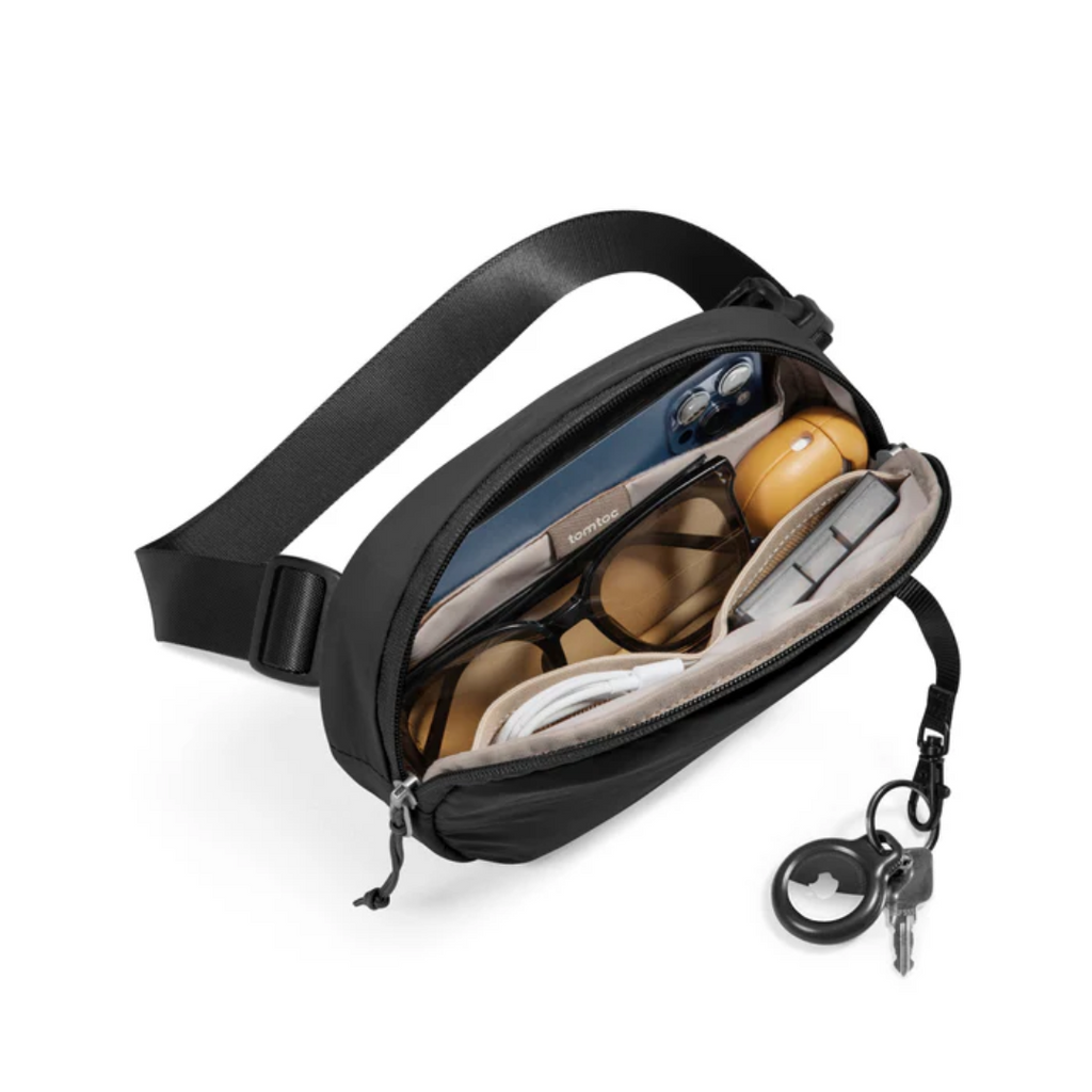 TOMTOC SlingBean-T32 Belt Bag - Black