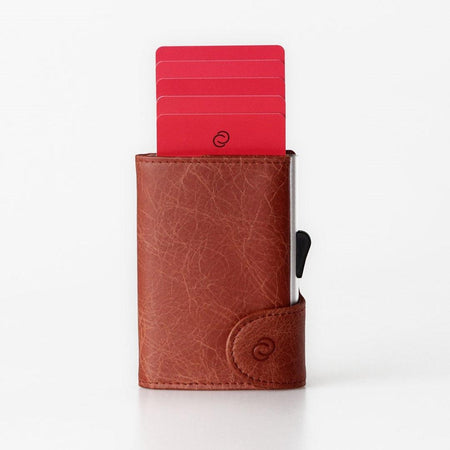 C-Secure Italian Leather Wallet - Vintage - Kedaiku