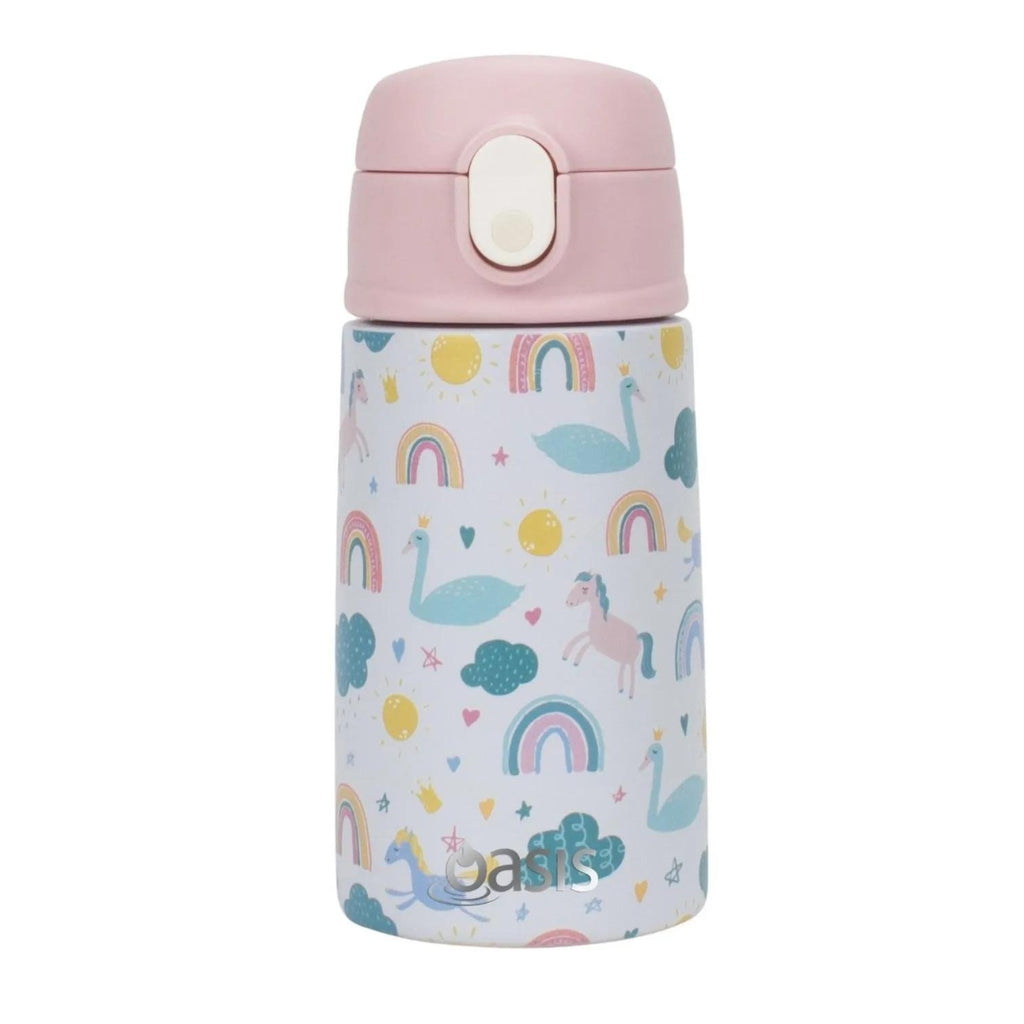 OASIS Kid's Drink Bottle w/Sipper Silicone Straw - 400ml