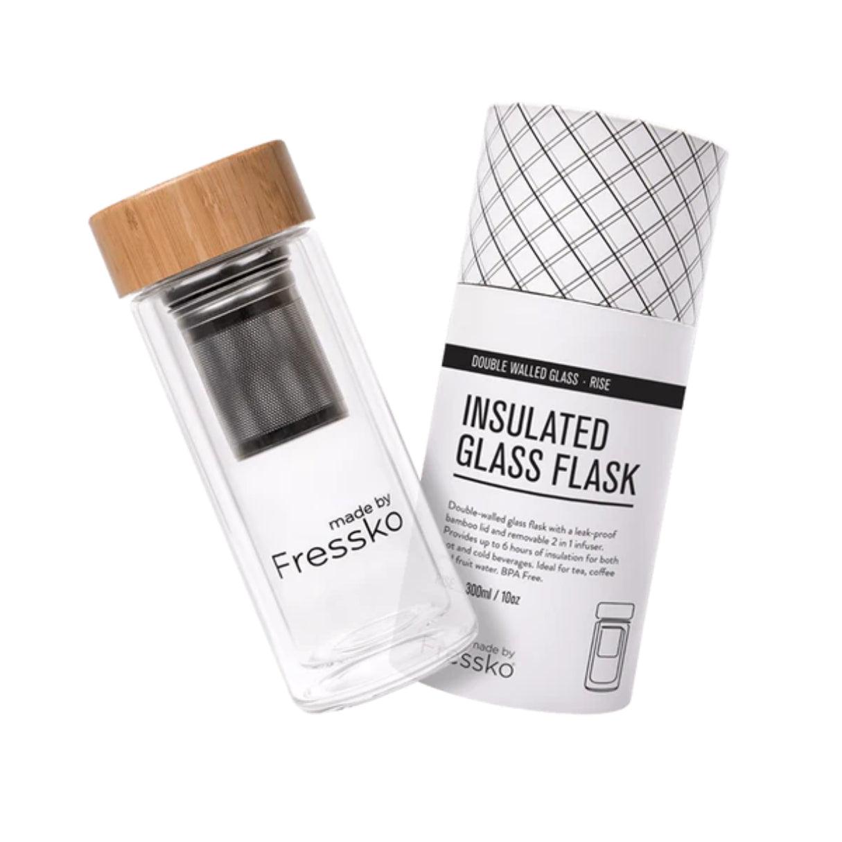 FRESSKO Rise Glass Infuser Flask - 10oz - Kedaiku