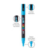 Uni POSCA Marker Pen PC-3M Fine Set of 8 Soft Colours - Kedaiku