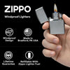 ZIPPO Classic Brushed Chrome with Zippo Logo (200ZL) - Kedaiku