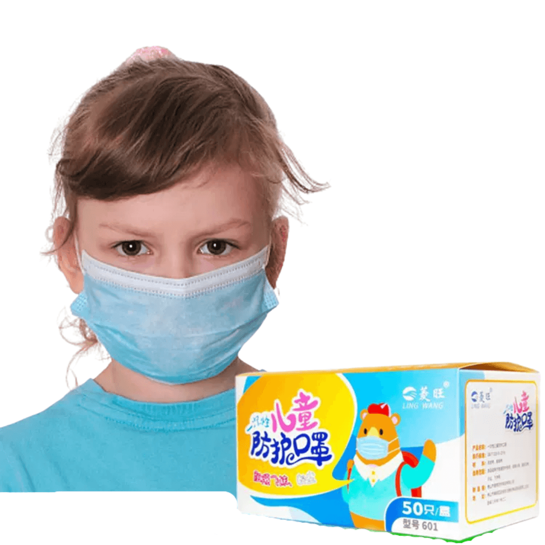 Disposable Children's Protective Mask (50Pcs) - Kedaiku