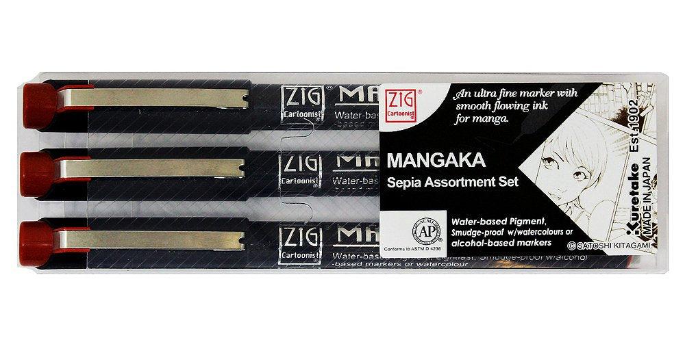 KURETAKE ZIG CARTOONIST MANGAKA MARKER-Kuretake-Mangaka,Marker,Pen,Stationery