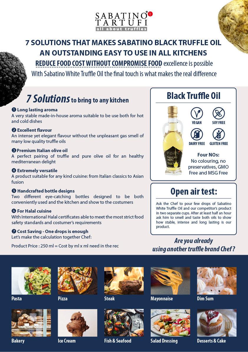 ST BLACK TRUFFLE OIL 250ML {HALAL} Buy 1 Free 1-KedaikuBN-250ml,Black Truffle,Halal,Sabatino Tartufi,Truffle